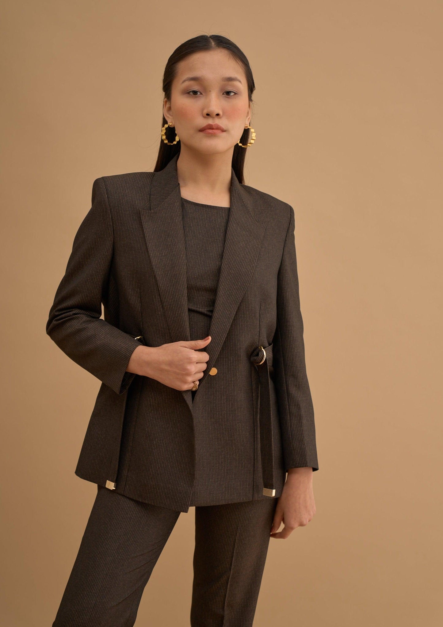 SIDE PANNELED BLAZER 